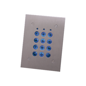 XPR Polycarbonat-Tastatur NW/UP Tastaturleser aus Edelstahl (Wiegand)