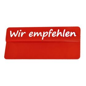 Aktionsreiter "Wir empfehlen" (10Stk)