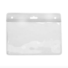 Kartenhalter horizontal Vinyl 77 x 94 mm Farbbalken Transparent (1)