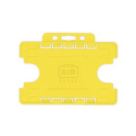 BioBadge Dual-Sided Holders Landscape - Pack of 100 / gelb