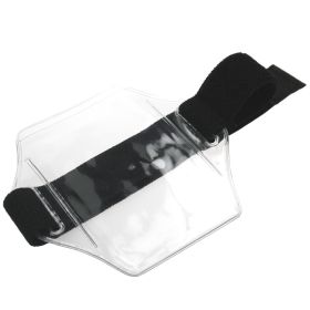 Vinyl Adjustable Armband Wallet Black - Portrait (Singles)