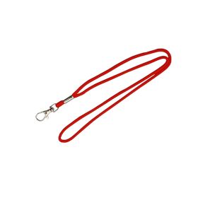Lanyard rund Karabinerhaken Rot