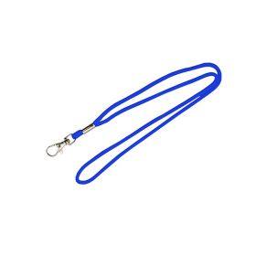 Lanyard rund Karabinerhaken Navy Blue