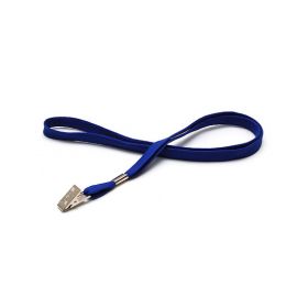 Lanyard flach 10 mm Bull-Dog-Clip