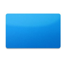 PVC Karte beidseitig Blau metallic 86 x 54 x 0,76 mm (500 Stück)