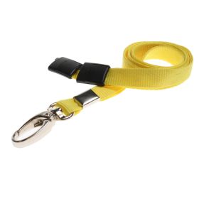 10mm  rPET Lanyards w Metal Lobster Clip - gelb