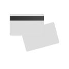  LoCo Magnetkarte, beidseitig silber-schwarz