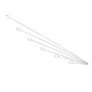 Preisschildhalter zum Stecken aus Edelstahl 40 cm (1)