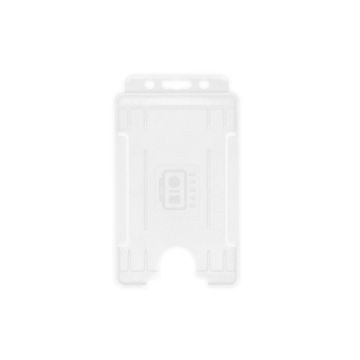 BioBadge Open Faced Holders, Portrait - Pack of 100 / transparent