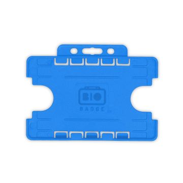 BioBadge Dual-Sided Holders Landscape - Pack of 100 / hellblau