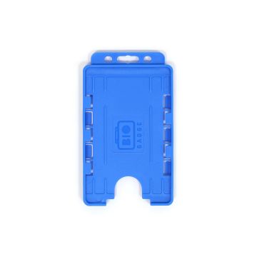 BioBadge Dual-Sided Holders Portrait - Pack of 100 / hellblau