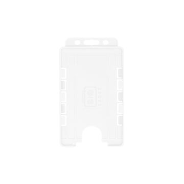 BioBadge Dual-Sided Holders Portrait - Pack of 100 / transparent