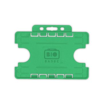 BioBadge Dual-Sided Holders Landscape - Pack of 100 / hellgrün