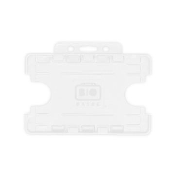 BioBadge Dual-Sided Holders Landscape - Pack of 100 / weiß