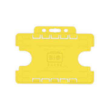 BioBadge Dual-Sided Holders Landscape - Pack of 100 / gelb
