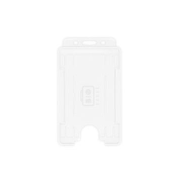BioBadge Open Faced Holders, Portrait - Pack of 100 / weiß
