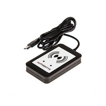 Authentys RFID Desktopreader Mifare HID schwarz USB