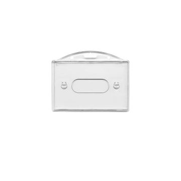 Kartenhalter horizontal mit Befestigungslöchern Daumenausschub