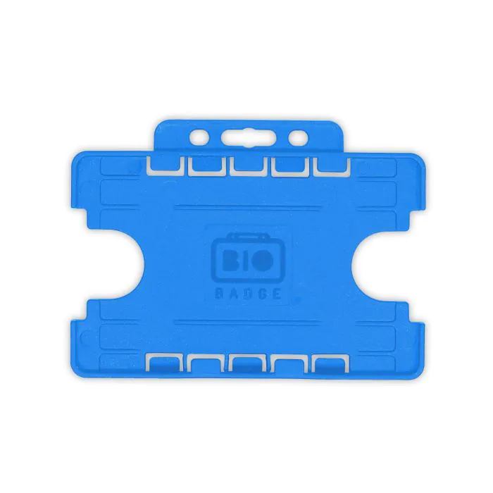 BioBadge Dual-Sided Holders Landscape - Pack of 100 / hellblau BioBadge Dual-Sided Holders Landscape - Pack of 100 / hellblau