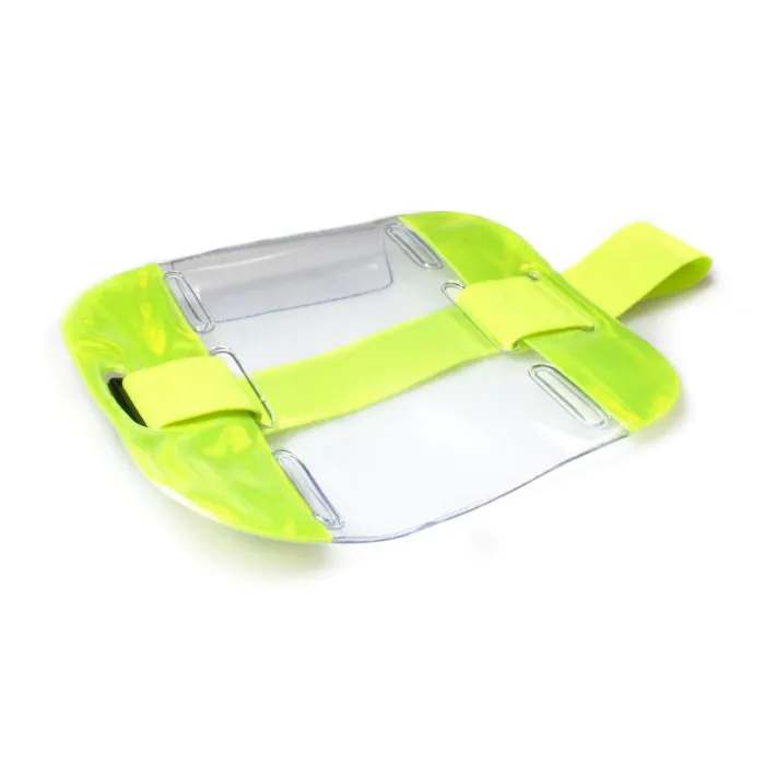 verstellbarer Armband Kartenhalter vertikal vinyl - gelb (100 Stk.) verstellbarer Armband Kartenhalter vertikal vinyl - gelb (100 Stk.)