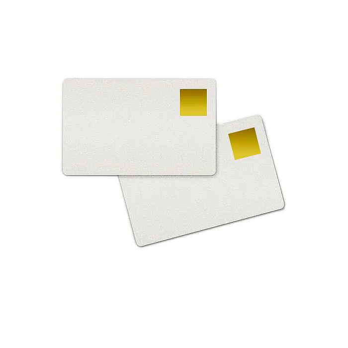 Plastikkarten 0,76 mit goldenem Fenster Holopatch (500 Stück)