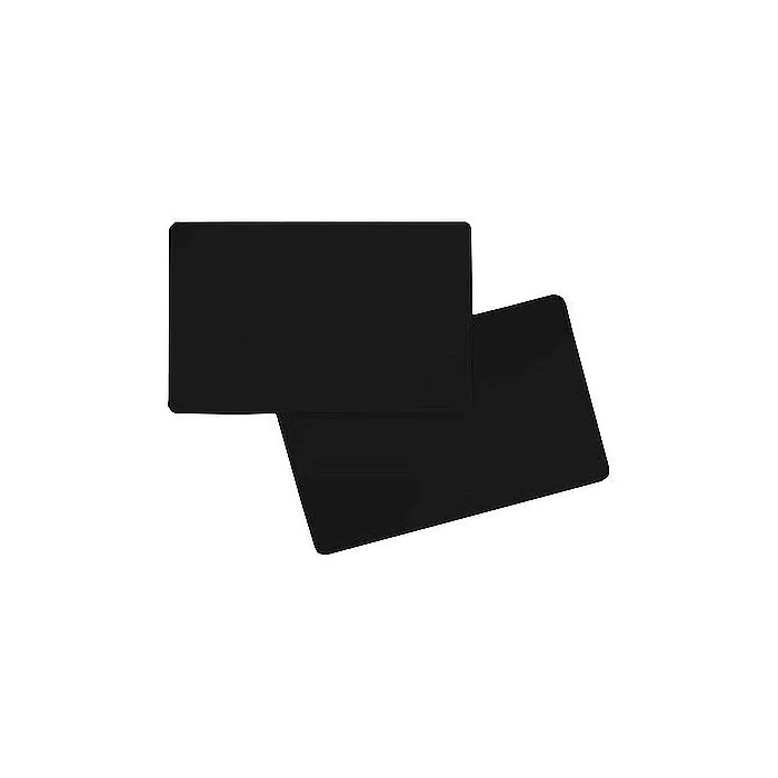 PVC Karte schwarz matt durchgefärbt 86 x 54 x 0,5 mm (500 Stück)
