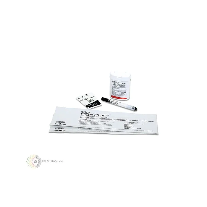 Evolis Zenius/Primacy Reinigungsset advanced (2 T Cards, 2 Adhesive Cleaning Cards, 1 Pen, Tücher)