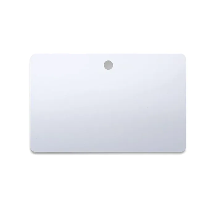 PVC card Premium 86 x 54 x 0.76 mm round hole long side (500 pieces)