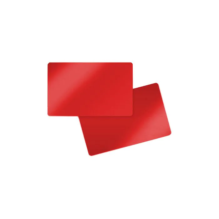 PVC Karte beidseitig rot 86 x 50 x 0,5 mm (500 Stück) PVC Karte beidseitig rot 86 x 50 x 0,5 mm (500 Stück)