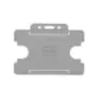 BioBadge Open Faced Holders Landscape - Pack of 100 / gray thumbnail