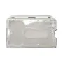 Card holder horizontal crystal clear thumb slide thumbnail